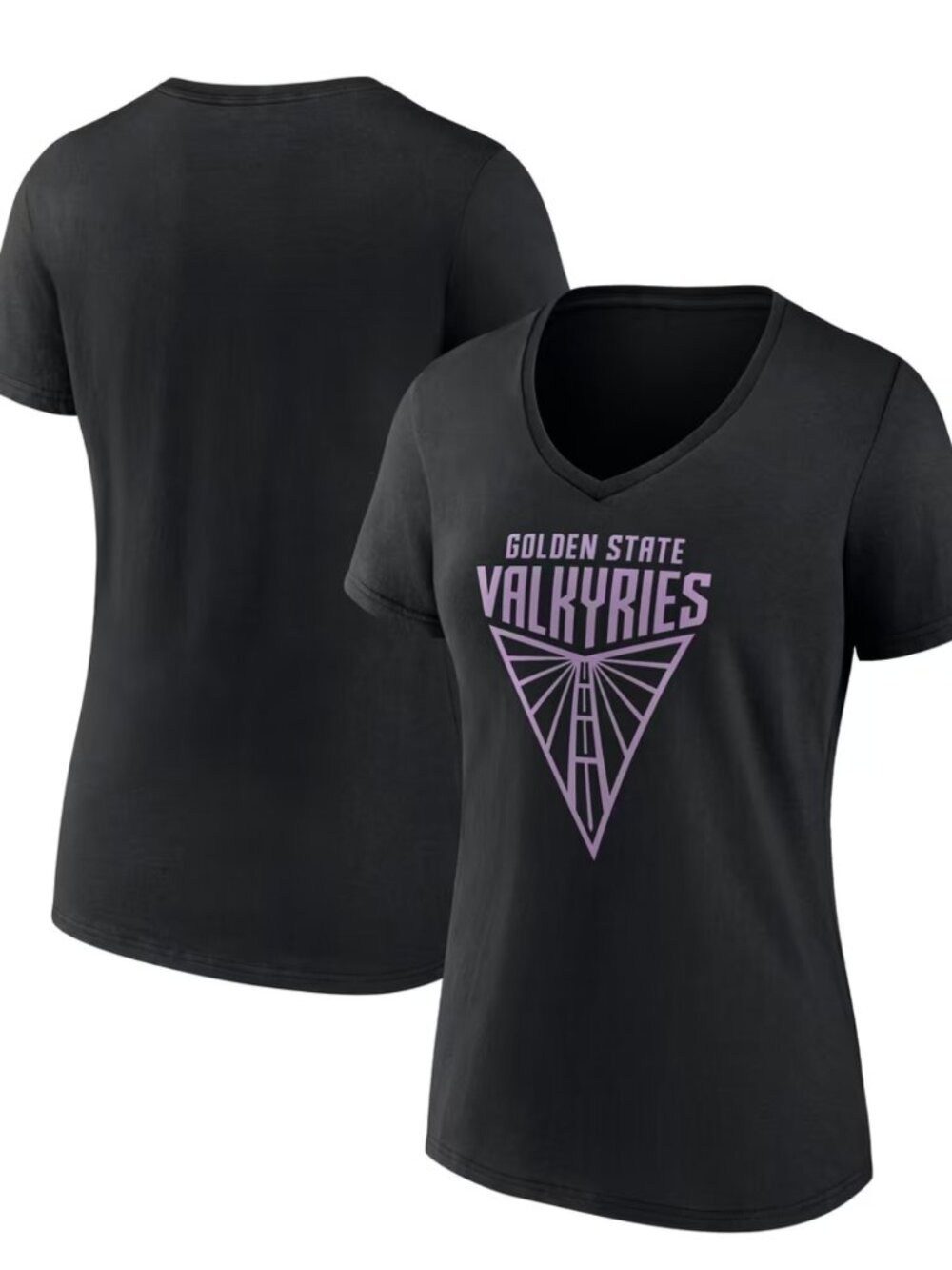 Women's Black Golden State Valkyries Primary Logo V-Neck T-Shirt 2XL